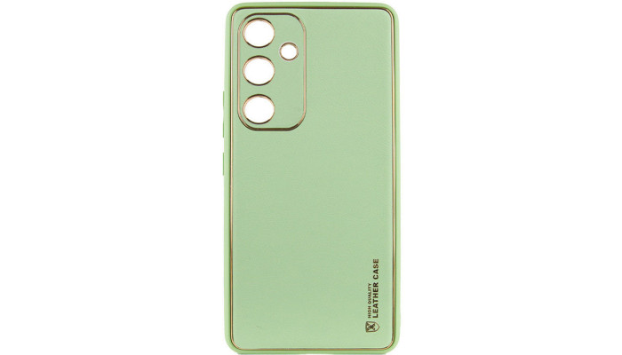 Шкіряний чохол Xshield для Samsung Galaxy A35 Зелений / Pistachio - фото