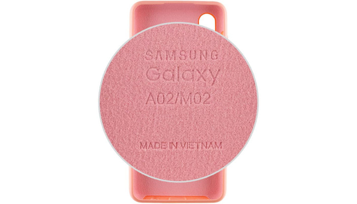 Чохол Silicone Cover Full Protective (AA) для Samsung Galaxy A02 Рожевий / Pudra - фото