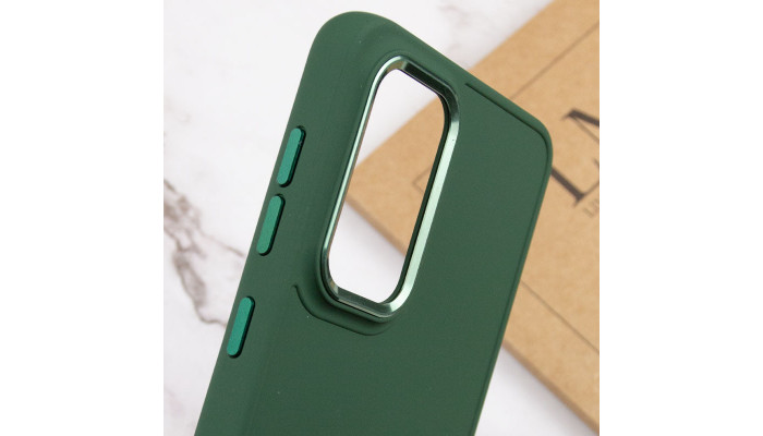 TPU чохол Bonbon Metal Style для Samsung Galaxy A33 5G Зелений / Pine green - фото