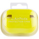 Силиконовый футляр с микрофиброй для наушников Airpods Pro Желтый / Bright Yellow - фото