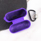 Силіконовий футляр з мікрофіброю для навушників Airpods Pro Фіолетовий / Ultra Violet - фото