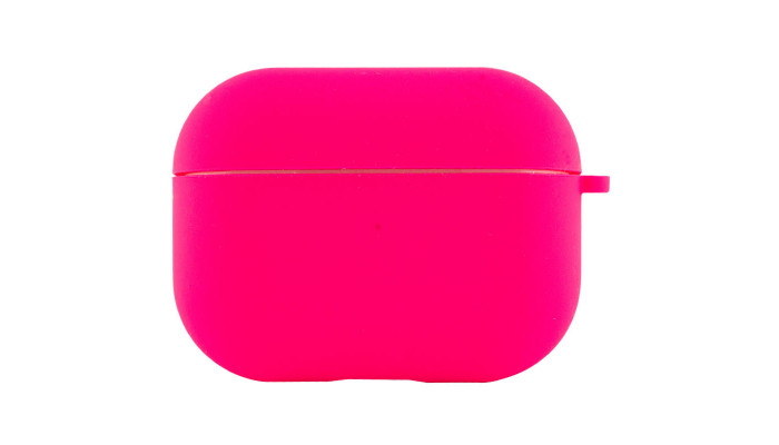 Силіконовий футляр з мікрофіброю для навушників Airpods Pro Рожевий / Barbie pink - фото