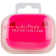 Силиконовый футляр с микрофиброй для наушников Airpods Pro Розовый / Barbie pink - фото