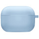 Силиконовый футляр с микрофиброй для наушников Airpods 3 Голубой / Lilac Blue - фото