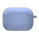 Силиконовый футляр с микрофиброй для наушников Airpods 3 Лиловый / Lilac Pride - фото