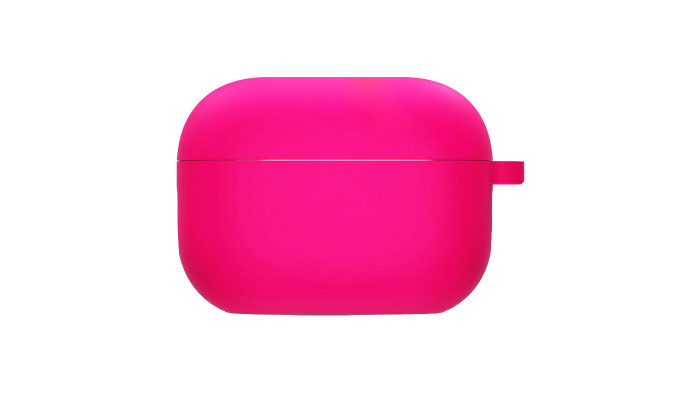Силиконовый футляр с микрофиброй для наушников Airpods 3 Розовый / Barbie pink - фото