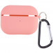 Силіконовий футляр з мікрофіброю для навушників Airpods 3 Рожевий / Pink