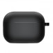 Силіконовий футляр з мікрофіброю для навушників Airpods 3 Чорний / Black