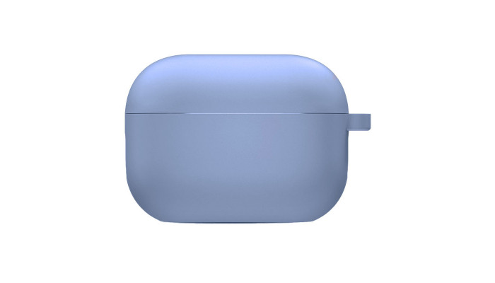 Силиконовый футляр с микрофиброй для наушников Airpods Pro 2 Лиловый / Lilac Pride - фото