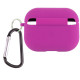 Силиконовый футляр с микрофиброй для наушников Airpods Pro 2 Фиолетовый / Grape - фото