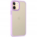 TPU+PC чохол Metal Buttons для Apple iPhone 11 (6.1") Бузковий