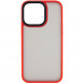 TPU+PC чохол Metal Buttons для Apple iPhone 13 Pro (6.1") Червоний