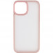 TPU+PC чохол Metal Buttons для Apple iPhone 13 (6.1") Рожевий