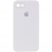 Чохол Silicone Case Square Full Camera Protective (AA) для Apple iPhone 7 / 8 / SE (2020) (4.7") Білий / White