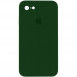 Чохол Silicone Case Square Full Camera Protective (AA) для Apple iPhone 7 / 8 / SE (2020) (4.7") Зелений / Army green