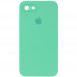 Чехол Silicone Case Square Full Camera Protective (AA) для Apple iPhone 7 / 8 / SE (2020) (4.7") Зеленый / Spearmint