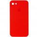 Чехол Silicone Case Square Full Camera Protective (AA) для Apple iPhone 7 / 8 / SE (2020) (4.7") Красный / Red