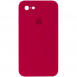 Чехол Silicone Case Square Full Camera Protective (AA) для Apple iPhone 7 / 8 / SE (2020) (4.7") Красный / Rose Red