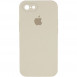 Чехол Silicone Case Square Full Camera Protective (AA) для Apple iPhone 7 / 8 / SE (2020) (4.7") Бежевый / Antigue White