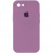 Чохол Silicone Case Square Full Camera Protective (AA) для Apple iPhone 7 / 8 / SE (2020) (4.7") Ліловий / Lilac Pride