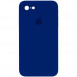 Чохол Silicone Case Square Full Camera Protective (AA) для Apple iPhone 7 / 8 / SE (2020) (4.7") Синій / Deep navy