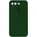 Чохол Silicone Case Square Full Camera Protective (AA) для Apple iPhone 7 plus / 8 plus (5.5") Зелений / Army green