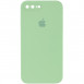 Чехол Silicone Case Square Full Camera Protective (AA) для Apple iPhone 7 plus / 8 plus (5.5") Мятный / Mint