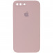 Чехол Silicone Case Square Full Camera Protective (AA) для Apple iPhone 7 plus / 8 plus (5.5") Розовый / Pink Sand