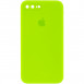 Чехол Silicone Case Square Full Camera Protective (AA) для Apple iPhone 7 plus / 8 plus (5.5") Салатовый / Neon green