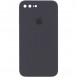 Чохол Silicone Case Square Full Camera Protective (AA) для Apple iPhone 7 plus / 8 plus (5.5") Сірий / Dark Gray