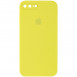 Чохол Silicone Case Square Full Camera Protective (AA) для Apple iPhone 7 plus / 8 plus (5.5") Жовтий / Bright Yellow