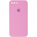 Чохол Silicone Case Square Full Camera Protective (AA) для Apple iPhone 7 plus / 8 plus (5.5") Рожевий / Light pink