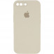 Чохол Silicone Case Square Full Camera Protective (AA) для Apple iPhone 7 plus / 8 plus (5.5") Бежевий / Antigue White