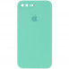 Чохол Silicone Case Square Full Camera Protective (AA) для Apple iPhone 7 plus / 8 plus (5.5") Бірюзовий / Turquoise