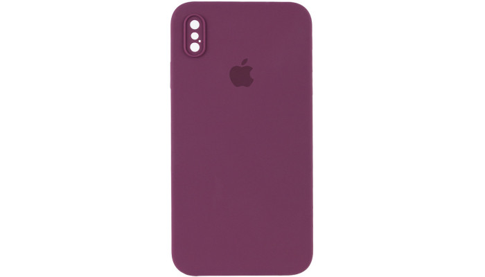 Чехол Silicone Case Square Full Camera Protective (AA) для Apple iPhone XS / X (5.8