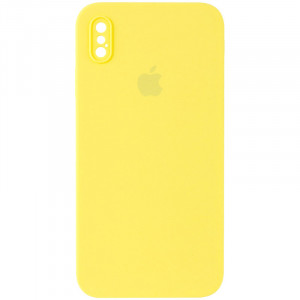 Чохол Silicone Case Square Full Camera Protective (AA) для Apple iPhone XS / X (5.8