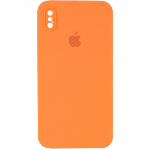 Чехол Silicone Case Square Full Camera Protective (AA) для Apple iPhone XS / X (5.8