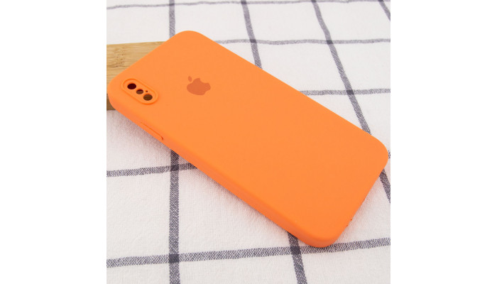 Чехол Silicone Case Square Full Camera Protective (AA) для Apple iPhone XS / X (5.8