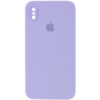 Чехол Silicone Case Square Full Camera Protective (AA) для Apple iPhone XS / X (5.8