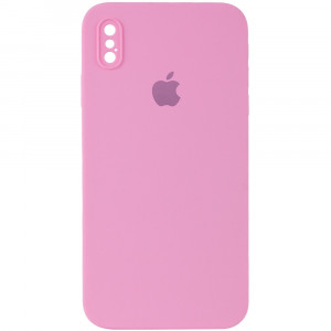 Чехол Silicone Case Square Full Camera Protective (AA) для Apple iPhone XS / X (5.8