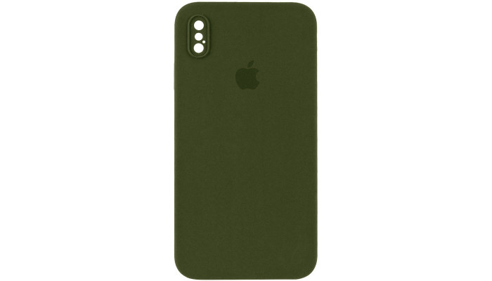 Чехол Silicone Case Square Full Camera Protective (AA) для Apple iPhone XS / X (5.8