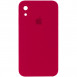 Чохол Silicone Case Square Full Camera Protective (AA) для Apple iPhone XR (6.1") Червоний / Rose Red