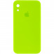 Чохол Silicone Case Square Full Camera Protective (AA) для Apple iPhone XR (6.1") Салатовий / Neon green