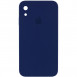 Чохол Silicone Case Square Full Camera Protective (AA) для Apple iPhone XR (6.1") Темно-синій / Midnight blue