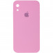 Чохол Silicone Case Square Full Camera Protective (AA) для Apple iPhone XR (6.1") Рожевий / Light pink
