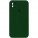 Чохол Silicone Case Square Full Camera Protective (AA) для Apple iPhone XS Max (6.5") Зелений / Army green