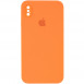 Чехол Silicone Case Square Full Camera Protective (AA) для Apple iPhone XS Max (6.5") Оранжевый / Papaya