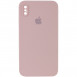 Чехол Silicone Case Square Full Camera Protective (AA) для Apple iPhone XS Max (6.5") Розовый / Pink Sand