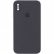 Чехол Silicone Case Square Full Camera Protective (AA) для Apple iPhone XS Max (6.5") Серый / Dark Gray