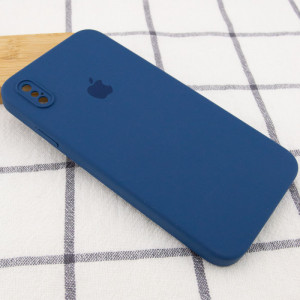 Чехол Silicone Case Square Full Camera Protective (AA) для Apple iPhone XS Max (6.5